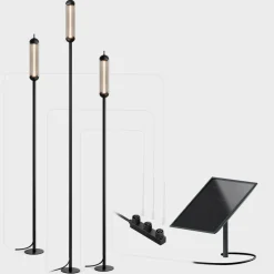 IP44.DE Reed solar join LED Solarleuchte inkl. Solar panel L und Verteiler