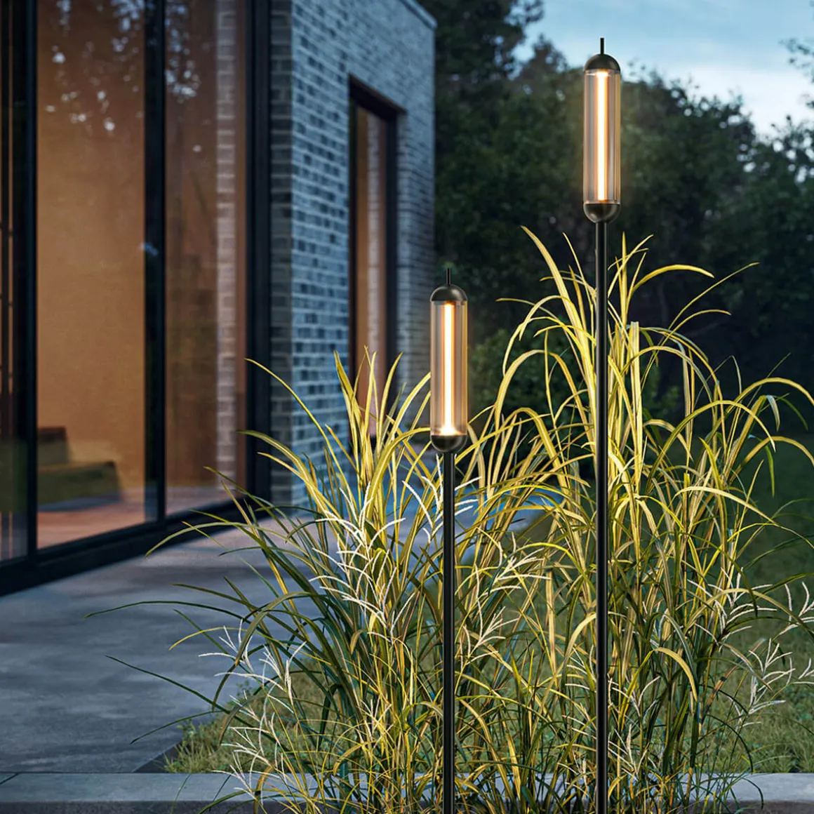 IP44.DE Reed solar join LED Solarleuchte inkl. Solar panel L und Verteiler