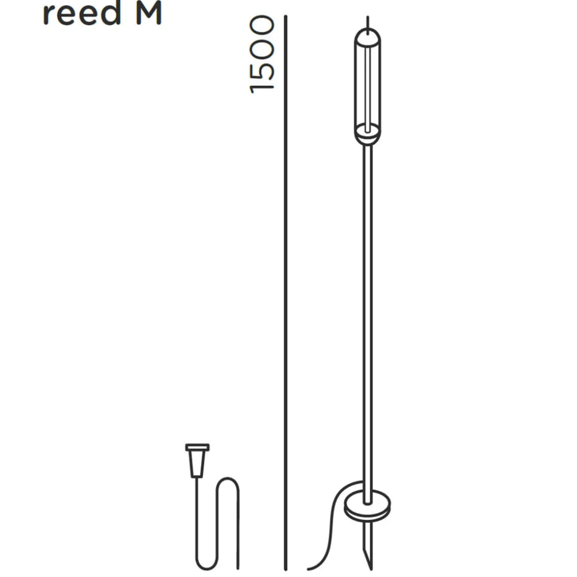IP44.DE Reed solar join LED Solarleuchte inkl. Solar panel L und Verteiler