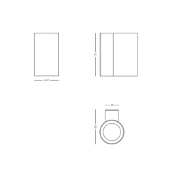 IP44.DE Scap One LED Außenwandleuchte