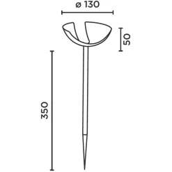 IP44.DE Shot LED Bodenleuchte mit Tee-Erdspieß