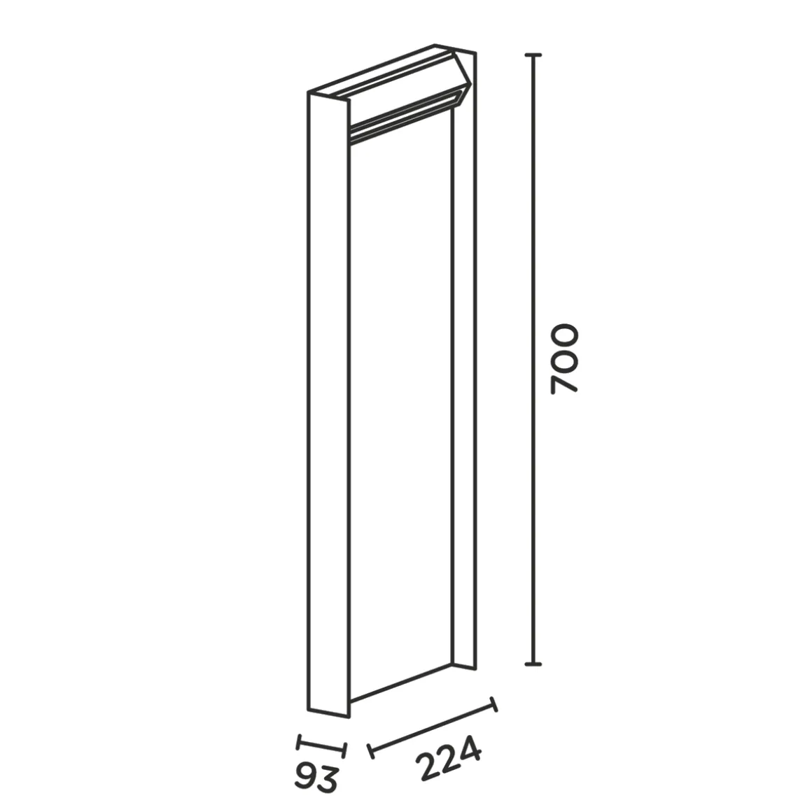 IP44.DE Slat 70 LED Pollerleuchte
