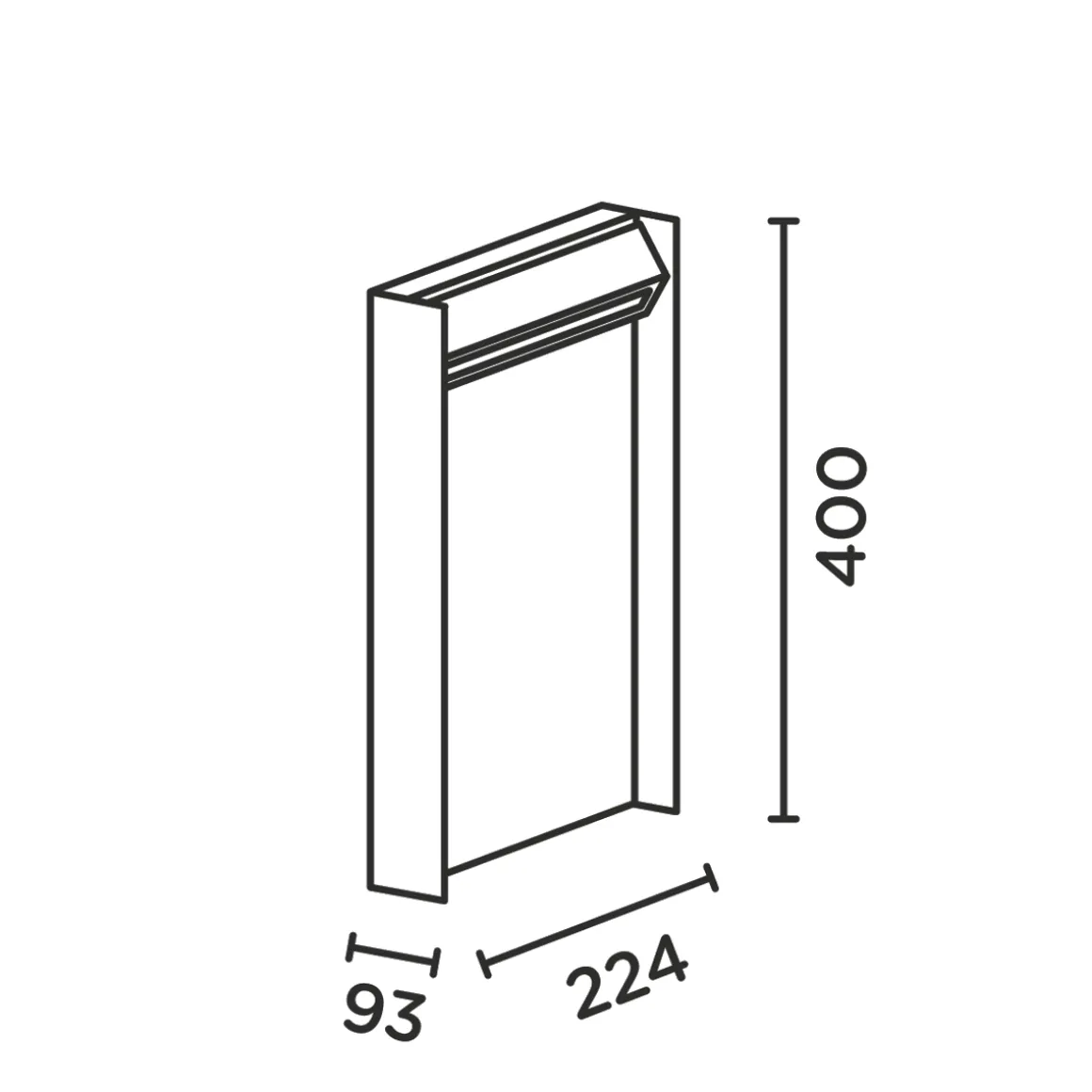 IP44.DE Slat 40 LED Pollerleuchte
