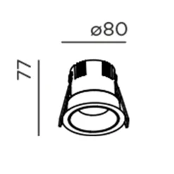 IP44.DE Suq.3 LED Deckeneinbauleuchte
