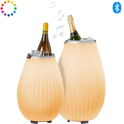 Joouls 2er Set The Joouly LED Akkuleuchte, Bluetooth Lautsprecher & Weinkühler