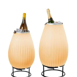 Joouls 2er Set The Joouly LED Akkuleuchte, Bluetooth Lautsprecher & Weinkühler