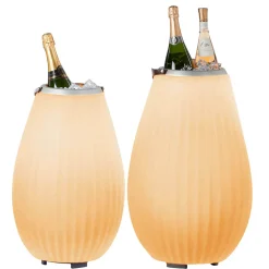 Joouls 2er Set The Joouly LED Akkuleuchte, Bluetooth Lautsprecher & Weinkühler