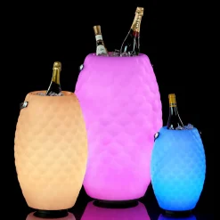 Joouls 2er Set The Joouly Ltd. LED Akkuleuchte, Bluetooth Lautsprecher & Weinkühler