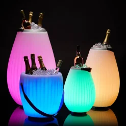 Joouls The Joouly Bowl L LED Akkuleuchte, Bluetooth Lautsprecher & Weinkühler