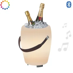 Joouls The Joouly Bowl M LED Akkuleuchte, Bluetooth Lautsprecher & Weinkühler
