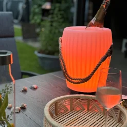 Joouls The Joouly Bowl M LED Akkuleuchte, Bluetooth Lautsprecher & Weinkühler