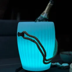 Joouls The Joouly Bowl M LED Akkuleuchte, Bluetooth Lautsprecher & Weinkühler