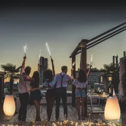 Joouls The Joouly LED Akkuleuchte, Bluetooth Lautsprecher & Weinkühler