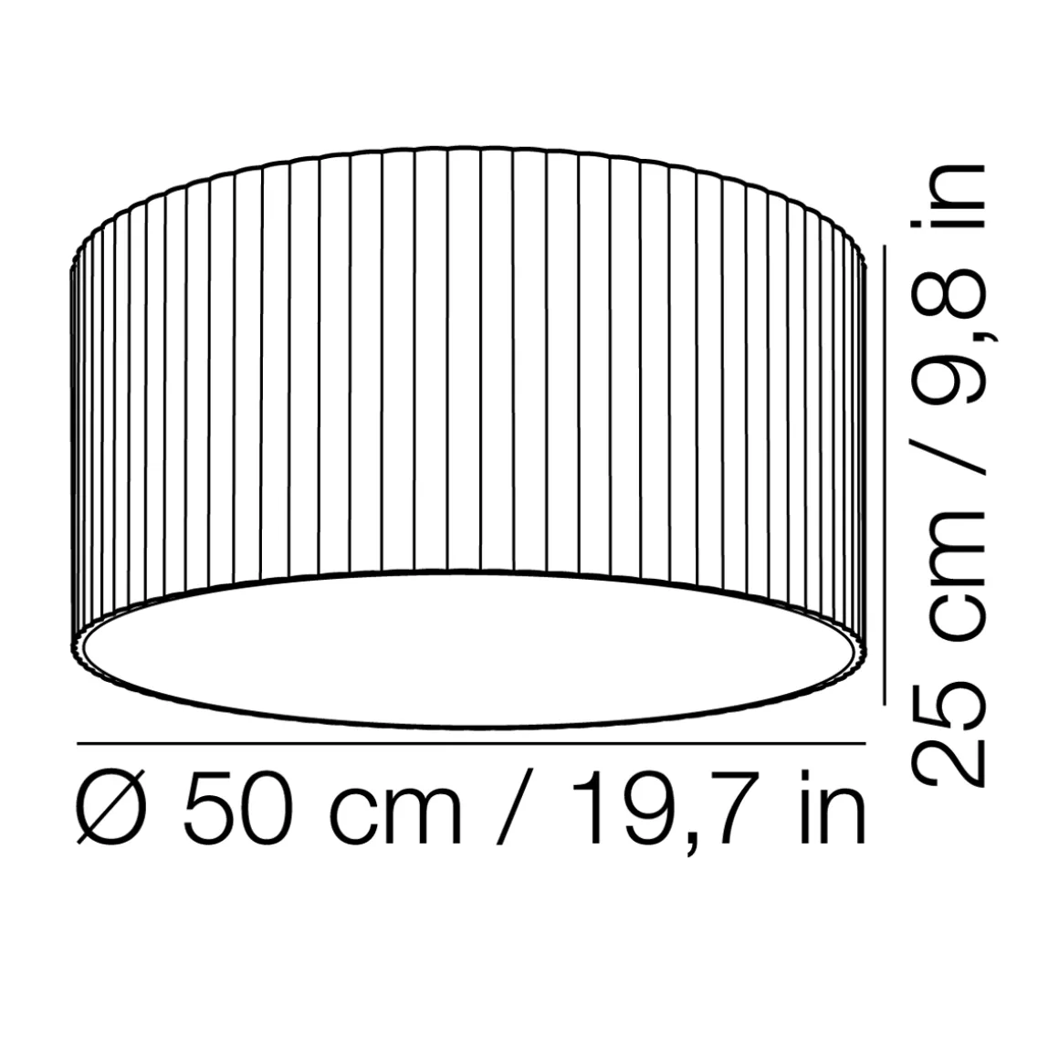 Kdln Giass 50 LED Deckenleuchte