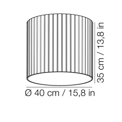 Kdln Giass 40 LED Deckenleuchte