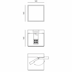 Klewe Alea LED Akku-Solarleuchte