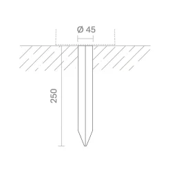 Klewe Edelstahl-Erdspieß