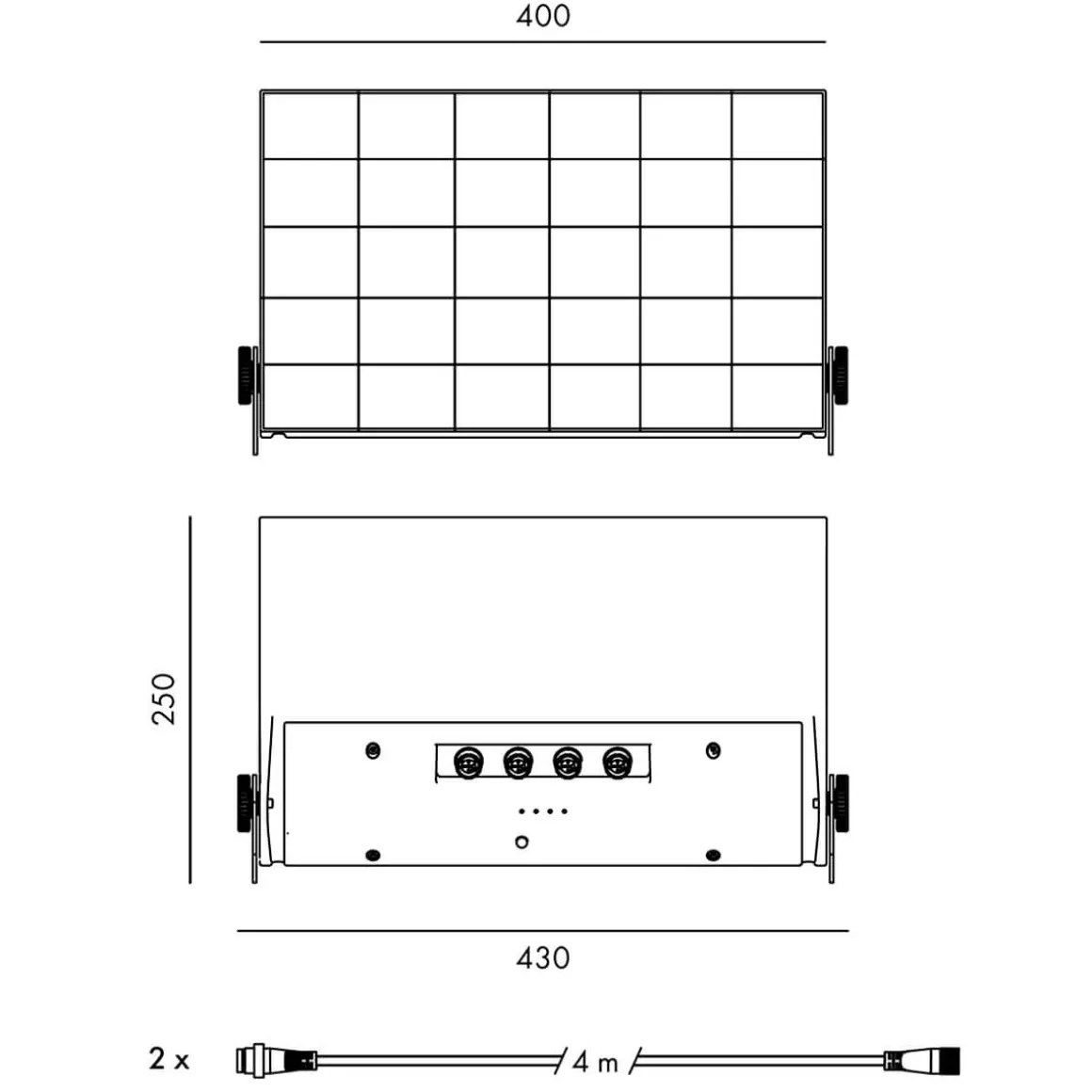 Klewe Elektron Solar-Ladestation & Power Bank