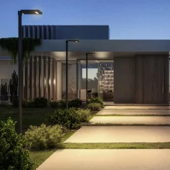 Klewe Link LED Akku-Solarleuchte mit Mast