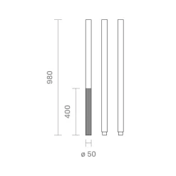 Klewe Link LED Akku-Solarleuchte mit Mast