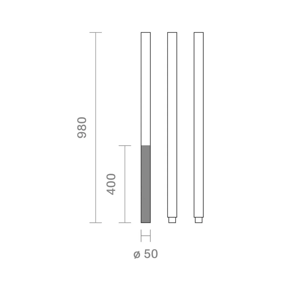 Klewe Link LED Akku-Solarleuchte mit Mast