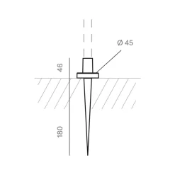 Klewe Stem Edelstahl-Erdspieß