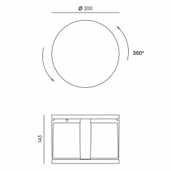 Klewe Swing LED Akku-Solarleuchte