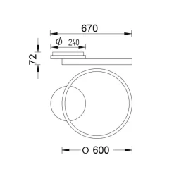 Knapstein Anel-60 LED Deckenleuchte