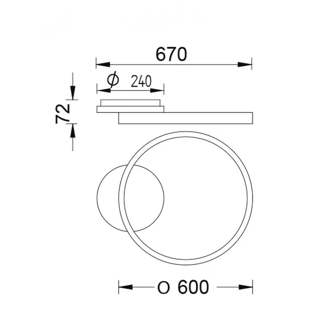 Knapstein Anel-60 LED Deckenleuchte