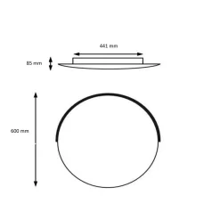 Knapstein Astra-C-60 LED Wand- / Deckenleuchte, mit Casambi
