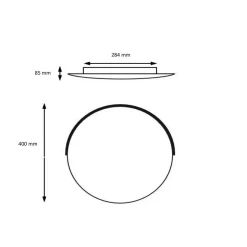 Knapstein Astra-C-40 LED Wand- / Deckenleuchte, mit Casambi