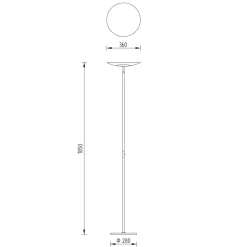 Knapstein Elsa LED Deckenfluter