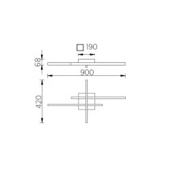 Knapstein Feli LED Deckenleuchte