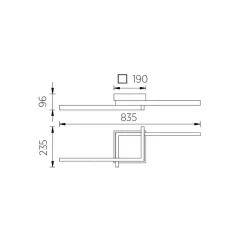 Knapstein Frida-80 LED Deckenleuchte