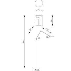 Knapstein Kira-L LED Stehleuchte