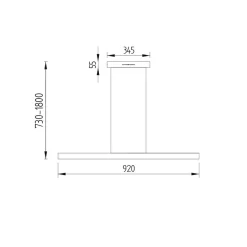 Knapstein Linda-92 LED Pendelleuchte