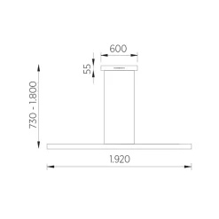 Knapstein Linda-192 LED Pendelleuchte