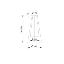 Knapstein Lora-P LED Pendelleuchte