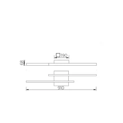 Knapstein Nuri-2 LED Deckenleuchte