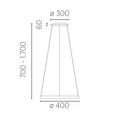 Knapstein Svea-L40 LED Pendelleuchte