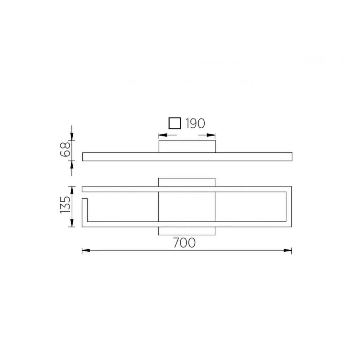 Knapstein Yoko-R LED Deckenleuchte