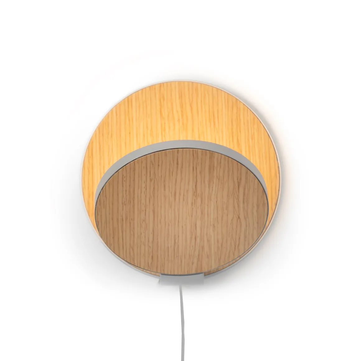 koncept Gravy Plug-In LED Wandleuchte, Silber