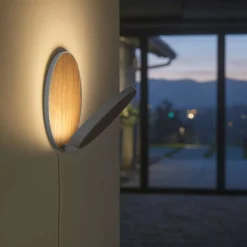 koncept Gravy Plug-In LED Wandleuchte, Silber