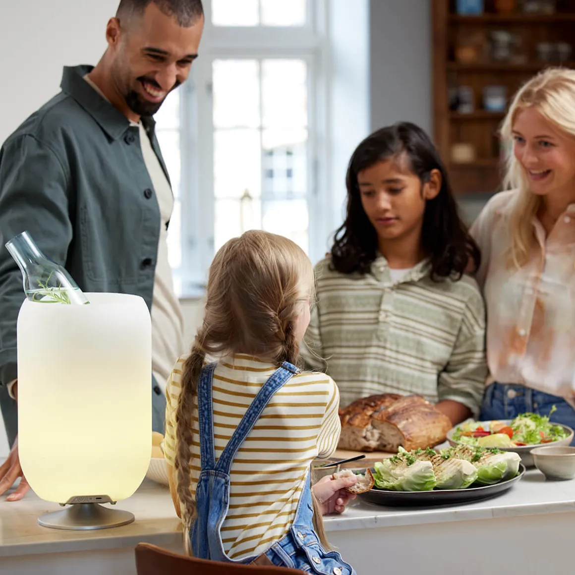 Kooduu Atmos LED Akkuleuchte, Bluetooth Lautsprecher & Weinkühler