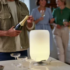 Kooduu Atmos LED Akkuleuchte, Bluetooth Lautsprecher & Weinkühler