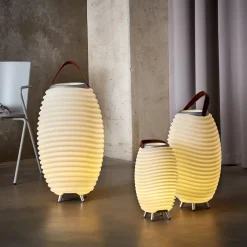 Kooduu 2er Set Synergy 2.0 LED Akkuleuchte, Bluetooth Lautsprecher & Weinkühler