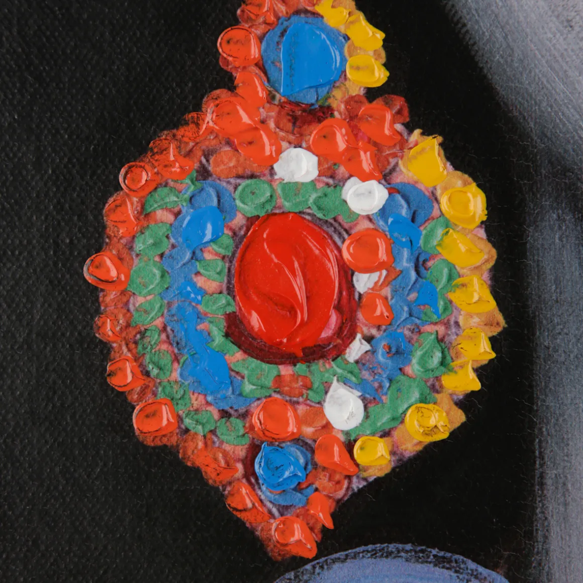 L.C. Wholesaler Ölbild Blumengeschmückte Dame, 120 x 80 cm