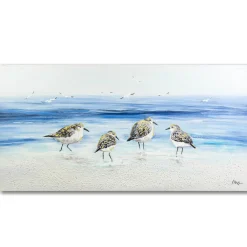 L.C. Wholesaler Ölbild Möwen am Strand, 70 x 140 cm