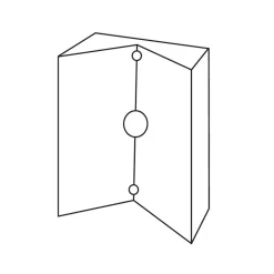 LCD Außenleuchten 0200 Eckwandhalterung