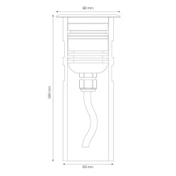 LCD Außenleuchten 1451/1461 LED Bodeneinbaustrahler